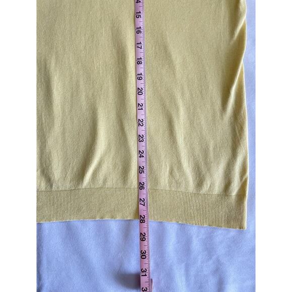 Banana Republic Men’s Yellow Cotton Cashmere Crew Neck Sweater Size XL - Picture 8 of 8